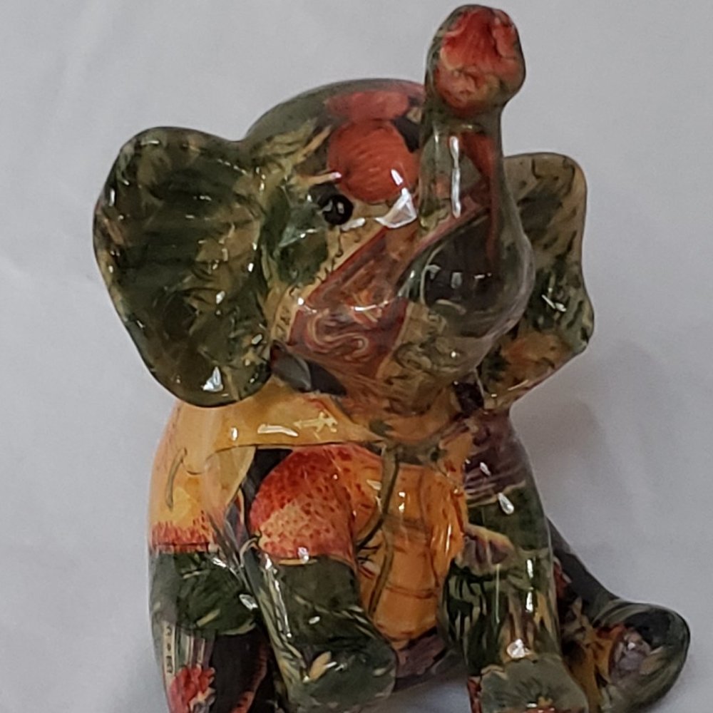 Ceramic Patchwork Elephant